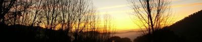 Puesta de sol en Sierra Norte de Sevilla